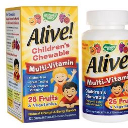 Alive Children's Multivitamin Orange and Berry Flavor 120 chewables