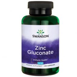 Swanson Zinc Gluconate 50 mg 250 capsules