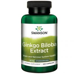 Swanson Ginkgo Biloba 60 mg 240 capsules