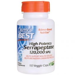 Dr. Best High Potency Serrapeptase 90 vcaps