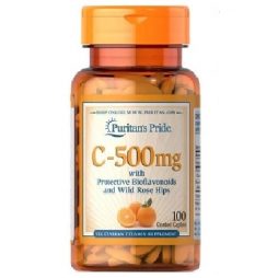 Vitamin C with Rosehips and Bioflavonoids 500mg 100caps