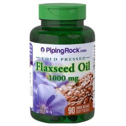 Piping Rock Organic Flaxseed Oil 1000 mg 90 softgel
