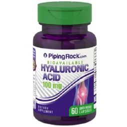 Piping Rock Hyaluronic Acid 100 mg 60 caps Rapid Release