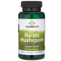 Swanson Reishi Mushroom 600 mg 60 caps