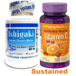 Ishigaki Classic White 60 caps with Vitamin C 500mg 100caps