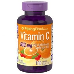 Vitamin C with Bioflavonoids Rosehips 500mg 100caps
