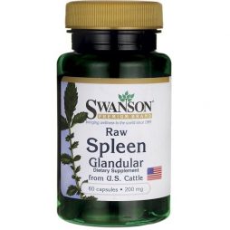 Raw Spleen Glandular 200 mg 60 caps